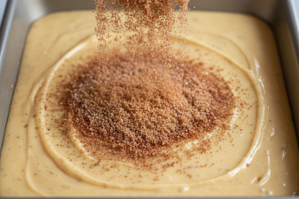 Cinnamon Sugar Blondies preparation step 2