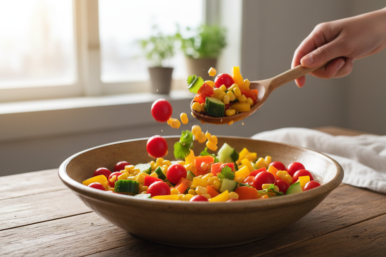 Fresh Summer Sweet Corn Toss: The Perfect BBQ Side Dish 2 Corn Salad preparation step 1