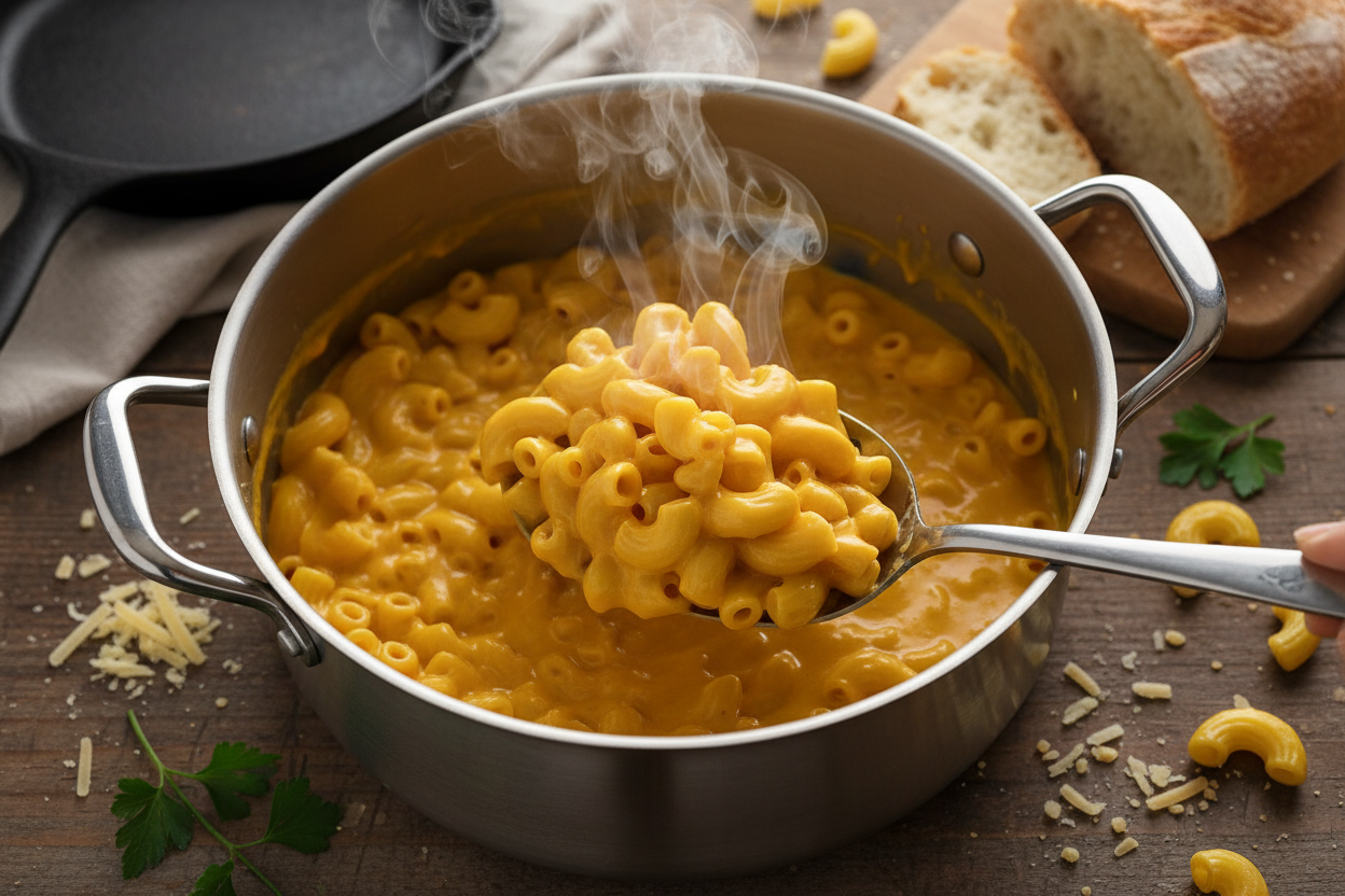 Southern Baked Macaroni and Cheese Recipe 3 Dolly Parton's Mac 'N Cheese preparation step 2