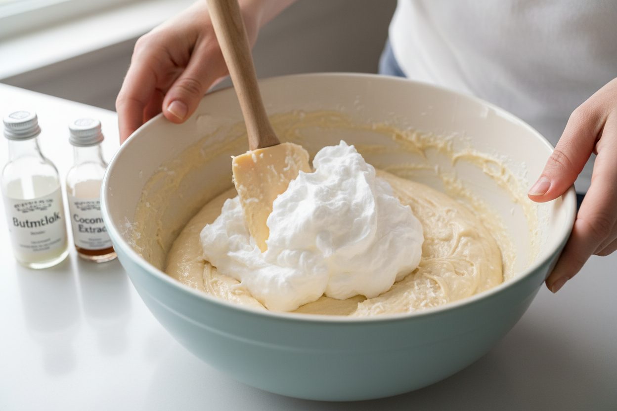Dreamy Coconut Cake preparation step 1