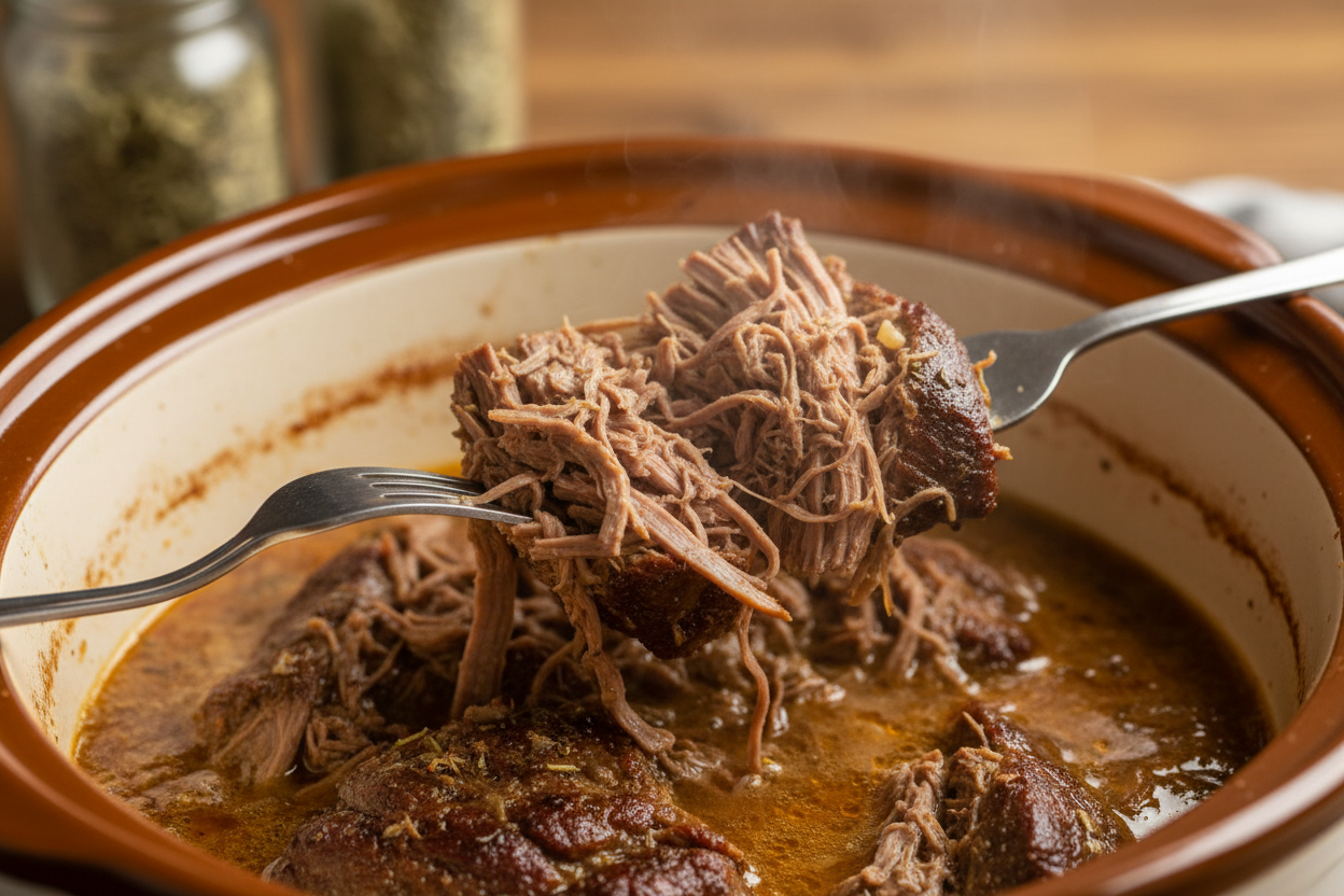 Easy Back To School Crockpot Dinners: Pulled Beef Hoagies 3 Easy Back to School Crockpot Dinners for Busy Nights preparation step 2