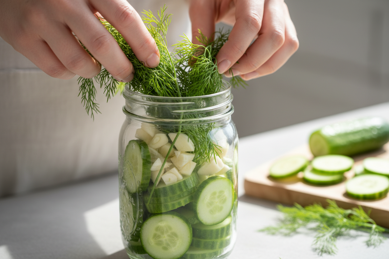 Quick and Crunchy Quick-Pickled Cucumbers (Ready in 24 Hours) 2 Easy Refrigerator Pickles preparation step 1