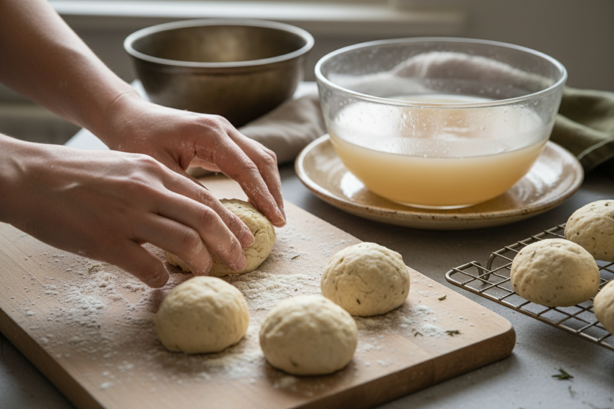 Easy Gameday Pretzel Bites Using Biscuit Dough 2 Gameday 3-Ingredient Pretzel Bites preparation step 1