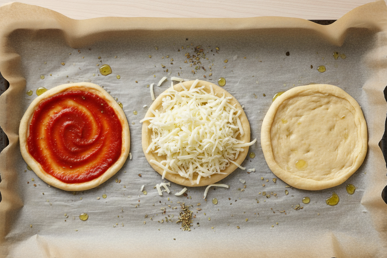 Delicious Soccer Ball Mini Pizzas for Birthday Parties 3 Mini Pizzas De Futebol Para Festa De Aniversario preparation step 2