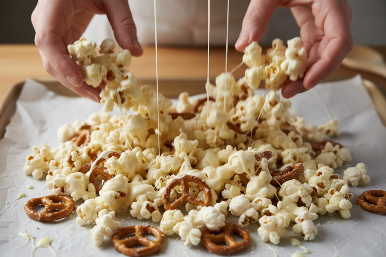New England Patriots Popcorn: Easy Game Day Snack 2 New England Patriots Popcorn preparation step 1