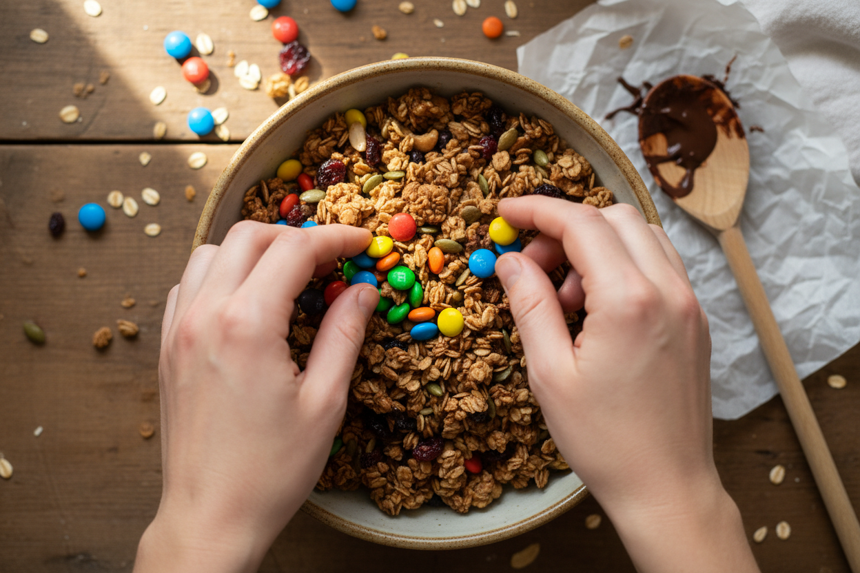 Quick & Easy Unbaked Chewy Oat Snack Bars (Kid-Friendly) 3 No Bake Granola Bars preparation step 2