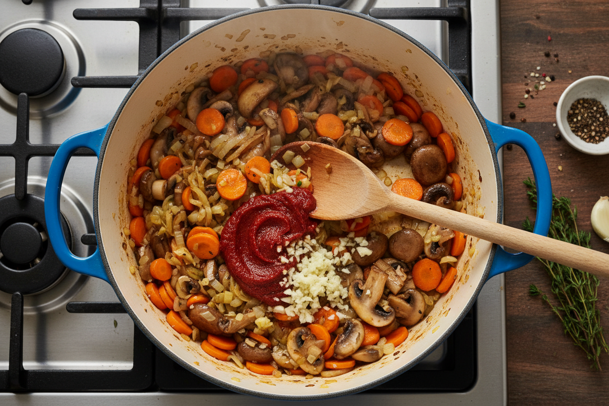 Easy Autumn Beef Stew Recipe for Cozy Fall Dinners 3 One-Pot Autumn Beef Stew preparation step 2