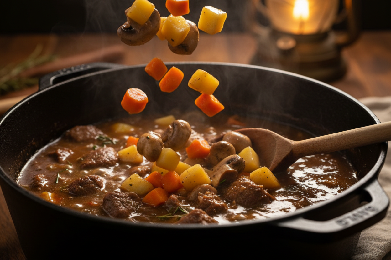 Hearty Autumn Beef Stew Recipe (One-Pot Comfort Dinner) 3 One-Pot Autumn Beef Stew preparation step 2