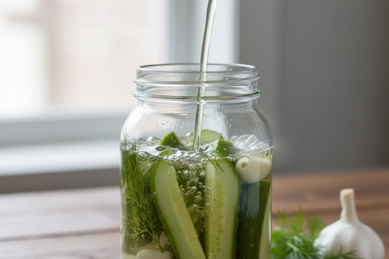 Refrigerator Dill Pickles preparation step 2