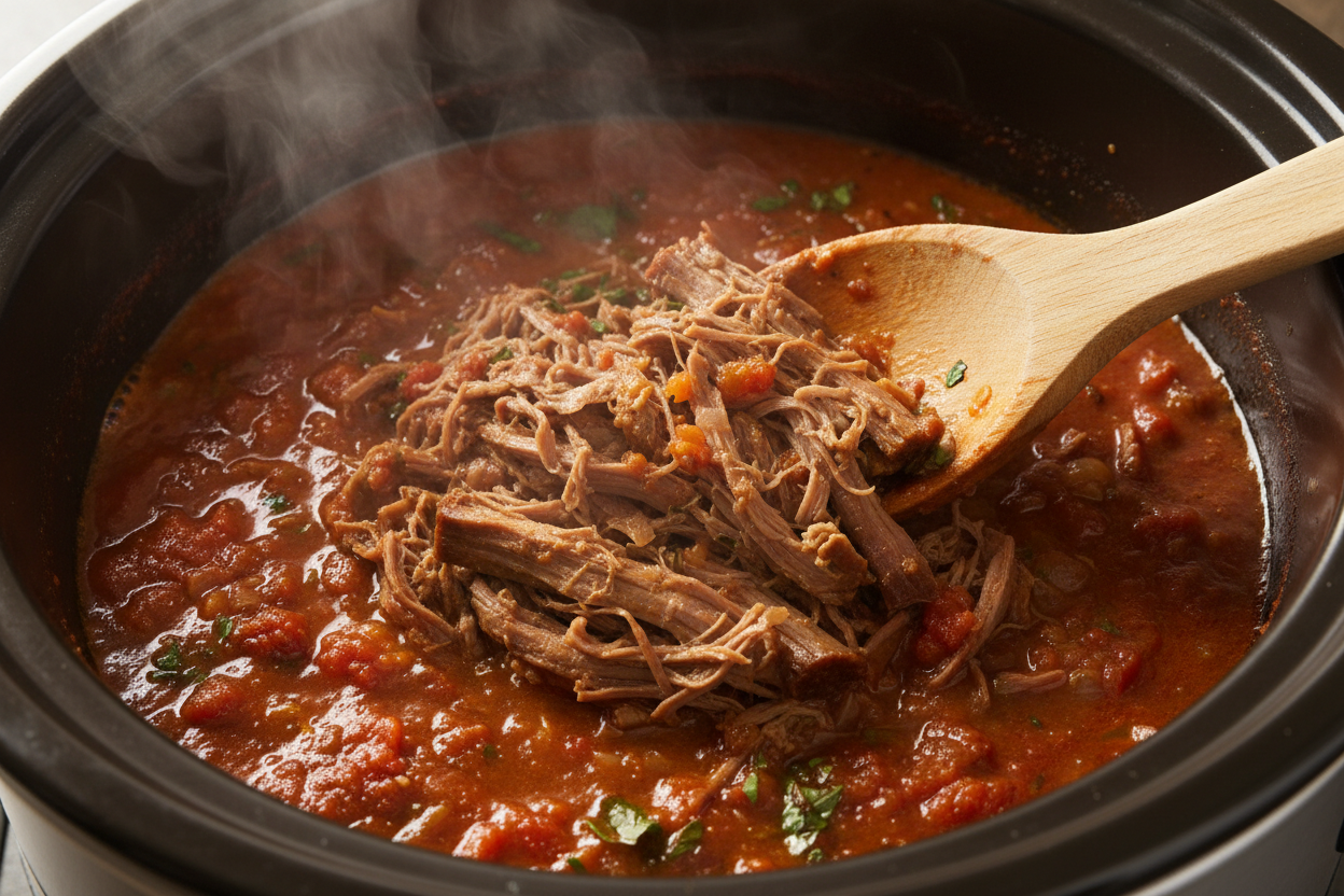 Slow Cooker Beef Ragu preparation step 2