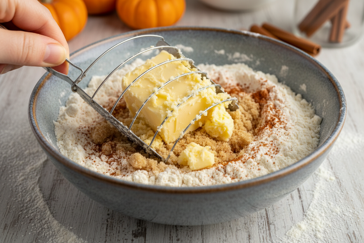 Sourdough Pumpkin Scones with Maple Glaze preparation step 1