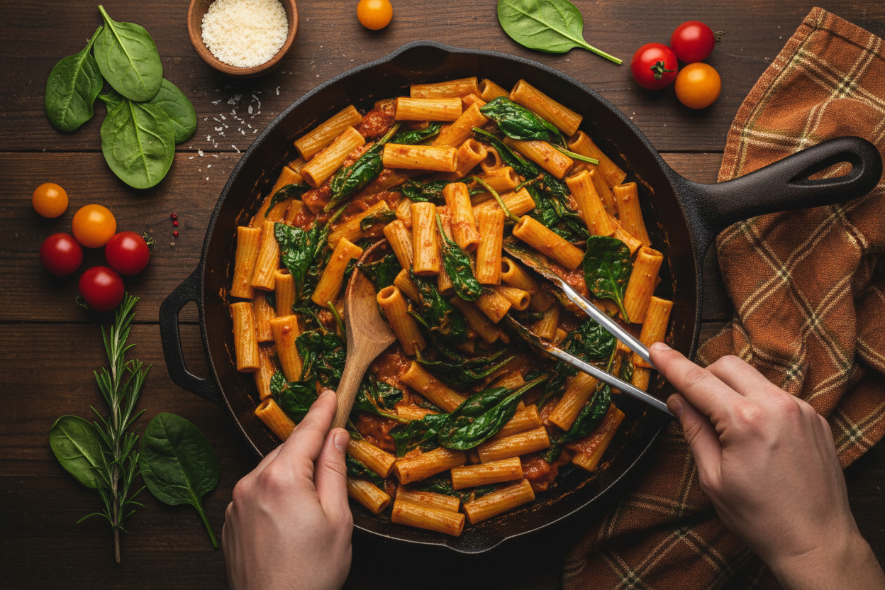 15 Cozy Fall Dinner Ideas: Hearty Ground Beef Pasta Bake 3 The Best Autumn Dinner Recipes preparation step 2