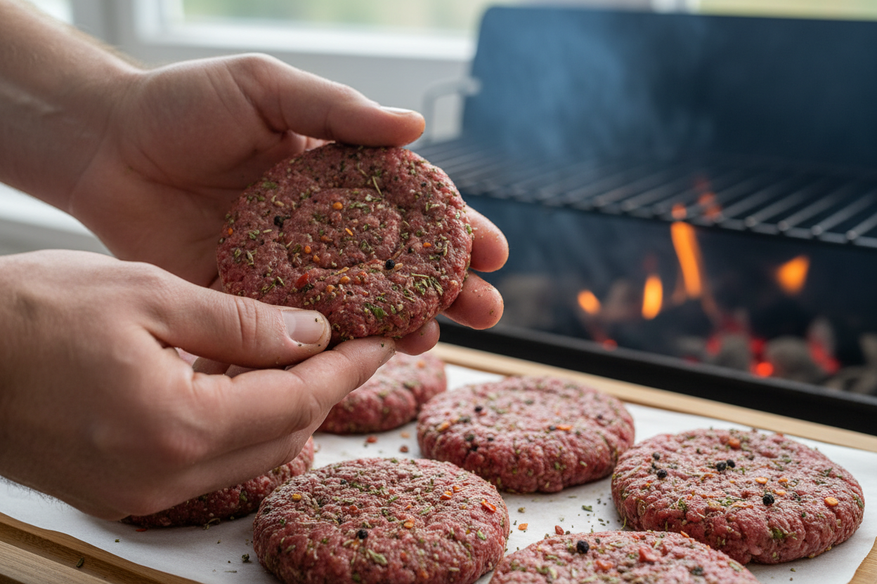 Easy Labor Day Recipes: Beef Bacon Burgers & Cookout Ideas 2 The Best Labor Day Recipes preparation step 1