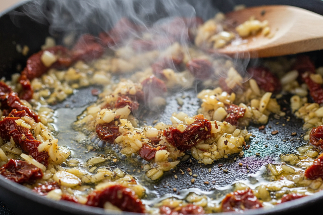 Tuscan Chicken Spaghetti Squash (Low Carb Recipe) 3 Tuscan Chicken Spaghetti Squash preparation step 2