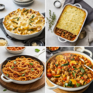 15 Cozy Fall Dinner Ideas: Hearty Ground Beef Pasta Bake 4 15 Cozy Fall Dinner Ideas: Hearty Ground Beef Pasta Bake
