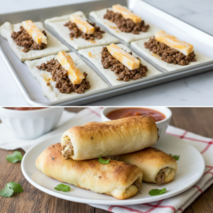 Easy Baked Beef Taco Roll-Ups (Kid-Friendly Dinner)