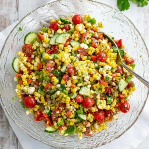 Fresh Summer Sweet Corn Toss: The Perfect BBQ Side Dish 4 corn salad featured 1789709014011