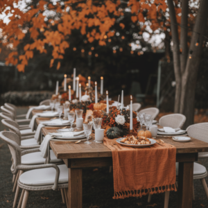 Host a Cozy Outdoor Fall Dinner Party: Tips & Baked Apple Recipe 4 Host a Cozy Outdoor Fall Dinner Party: Tips & Baked Apple Recipe