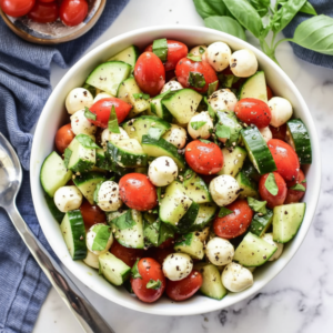 Refreshing Cucumber Tomato Mozzarella Salad: Easy Summer Recipe 4 Refreshing Cucumber Tomato Mozzarella Salad: Easy Summer Recipe