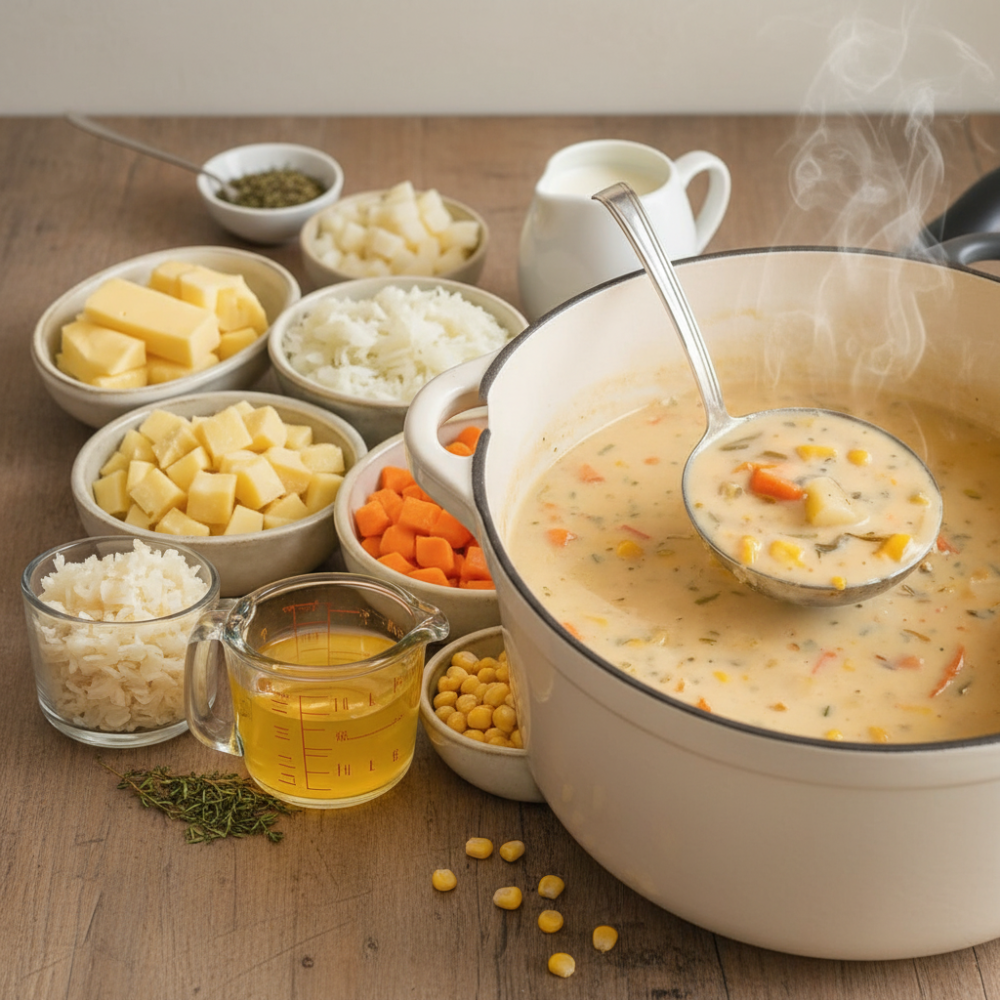Creamy Vegetable Soup Recipe: Inspired by Dixie Stampede 1 Creamy Vegetable Soup Recipe: Inspired by Dixie Stampede