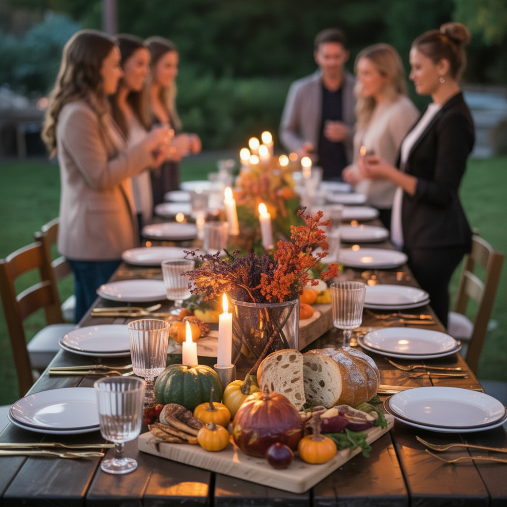 How to Host an Autumn Outdoor Dinner Party: Guide & Menu