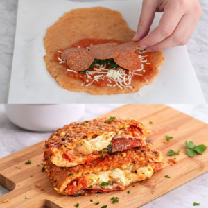Keto Ground Chicken Pizza Pockets (Gluten-Free) 4 Keto Ground Chicken Pizza Pockets (Gluten-Free)