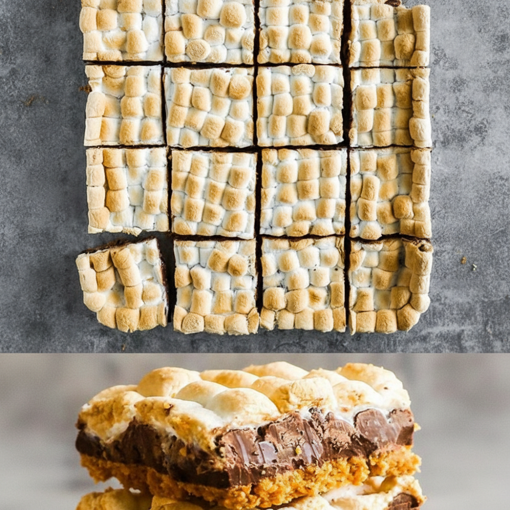 Easy 4-Ingredient Baked Campfire Dessert Squares 1 Easy 4-Ingredient Baked Campfire Dessert Squares