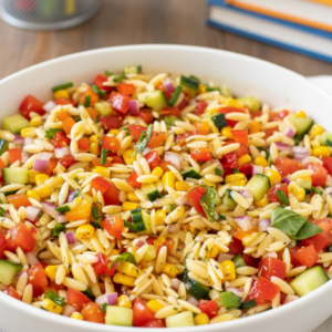 Refreshing Summer Orzo Pasta Salad Recipe