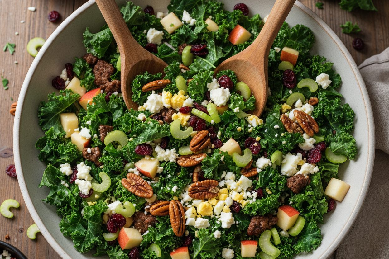 Autumn Apple Cranberry Pecan Salad with Beef and Feta 3 Apple Cranberry Pecan Salad preparation step 2