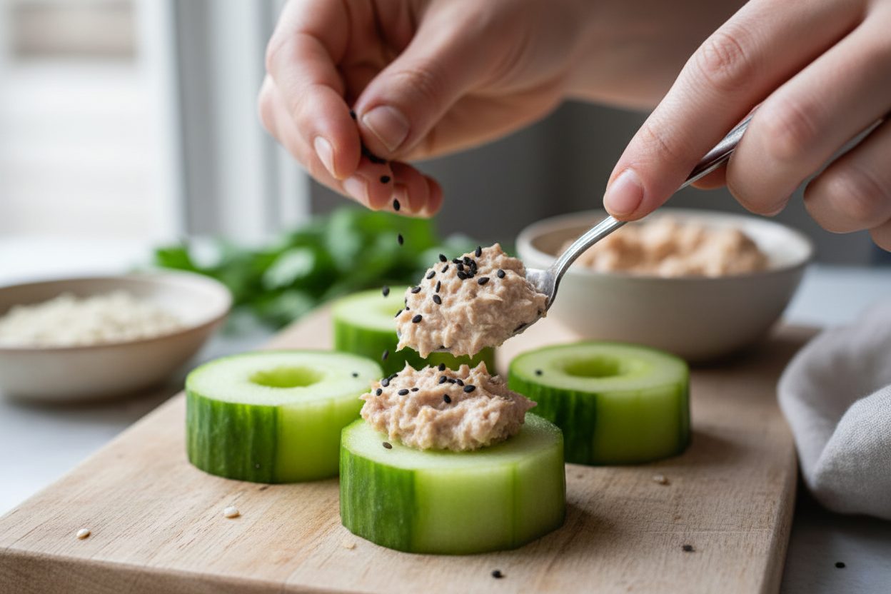 Assorted Healthy Snack Plate preparation step 1