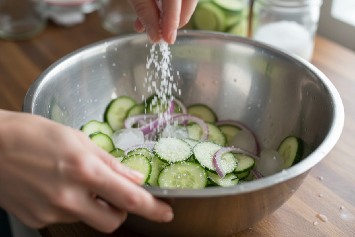 Bread And Butter Pickles preparation step 1