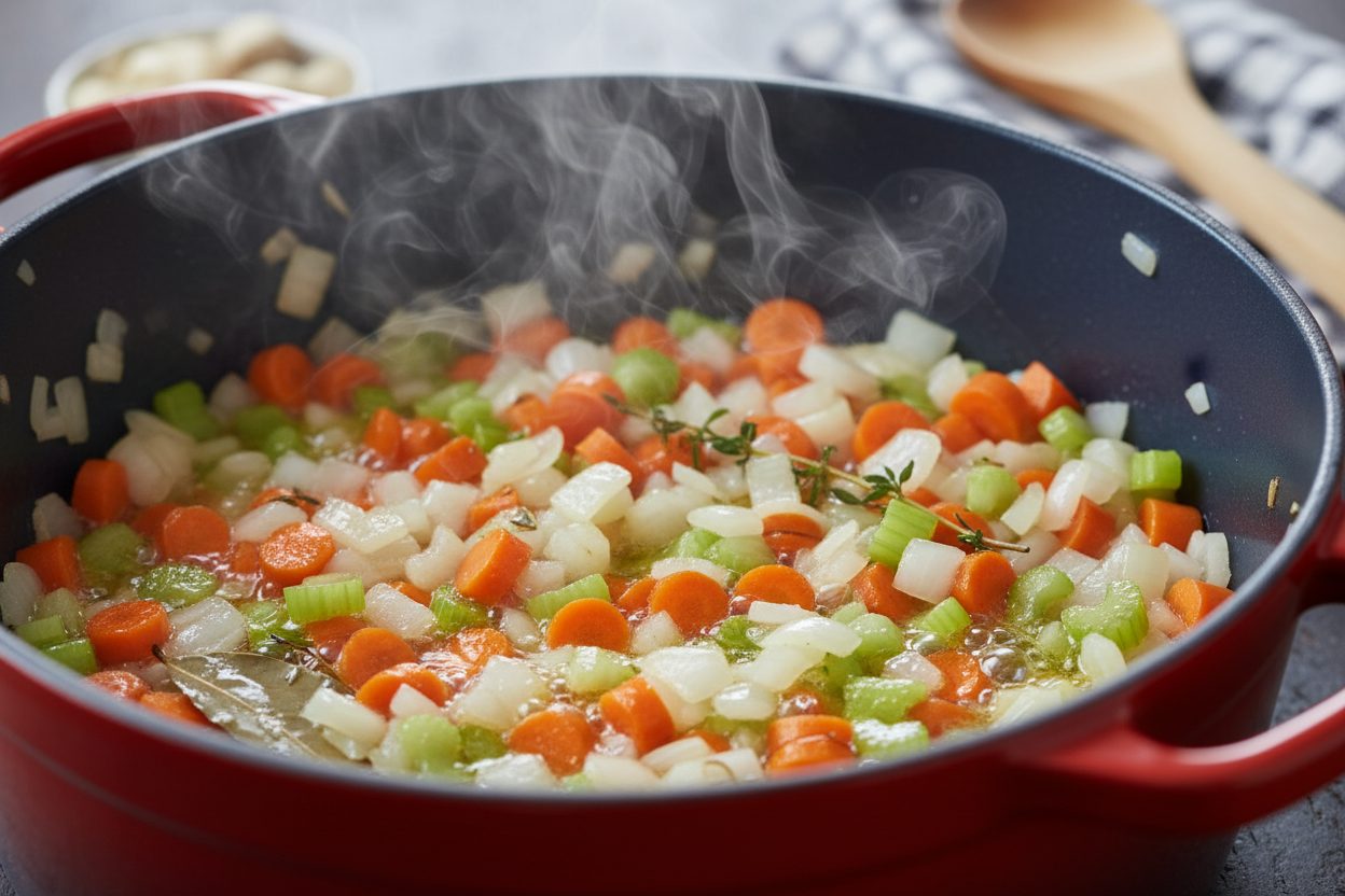 Cozy Creamy Vegan Wild Rice Soup Recipe 2 Cozy Autumn Wild Rice Soup preparation step 1