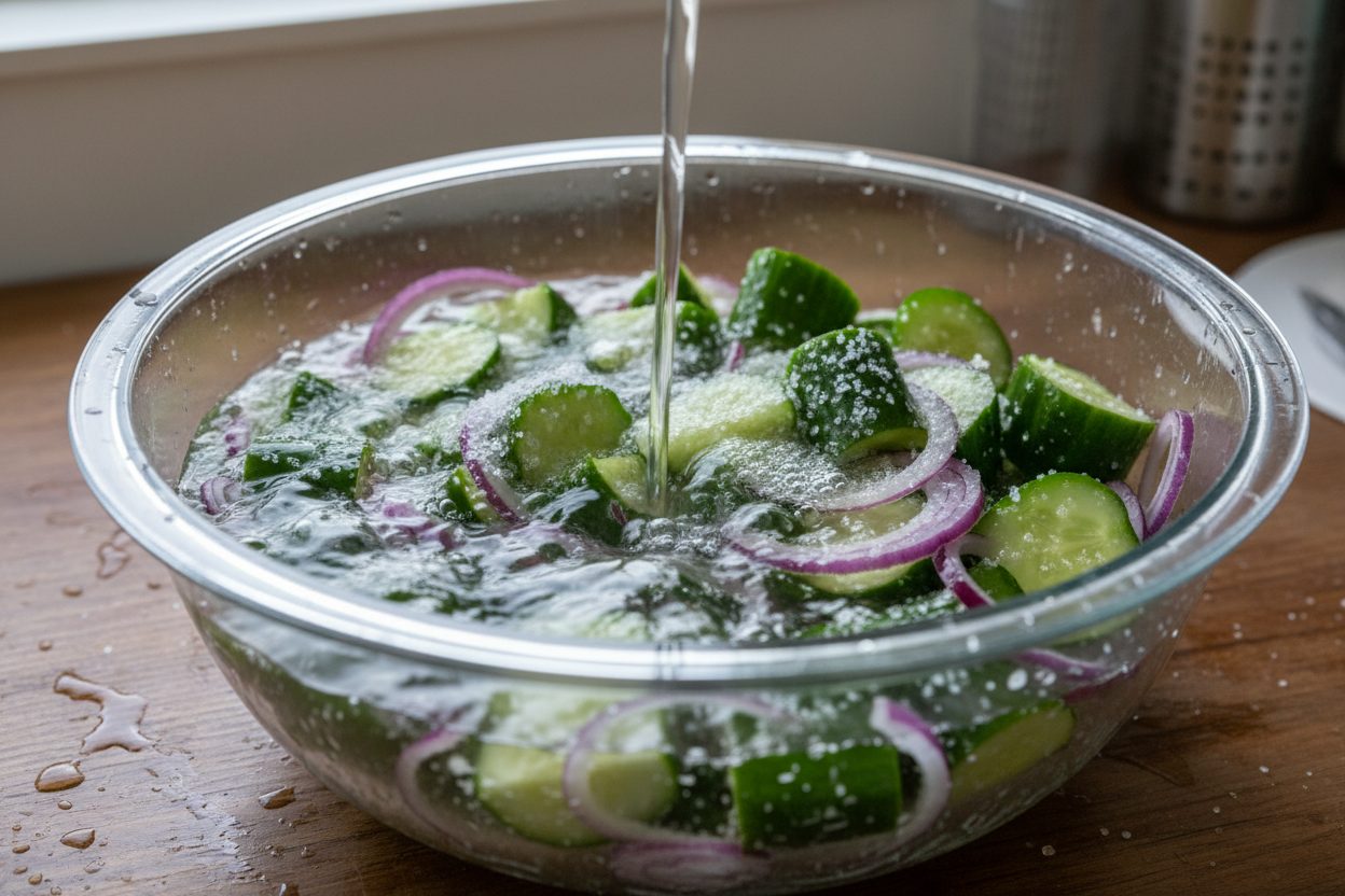 Dill Pickle Relish for Canning preparation step 1
