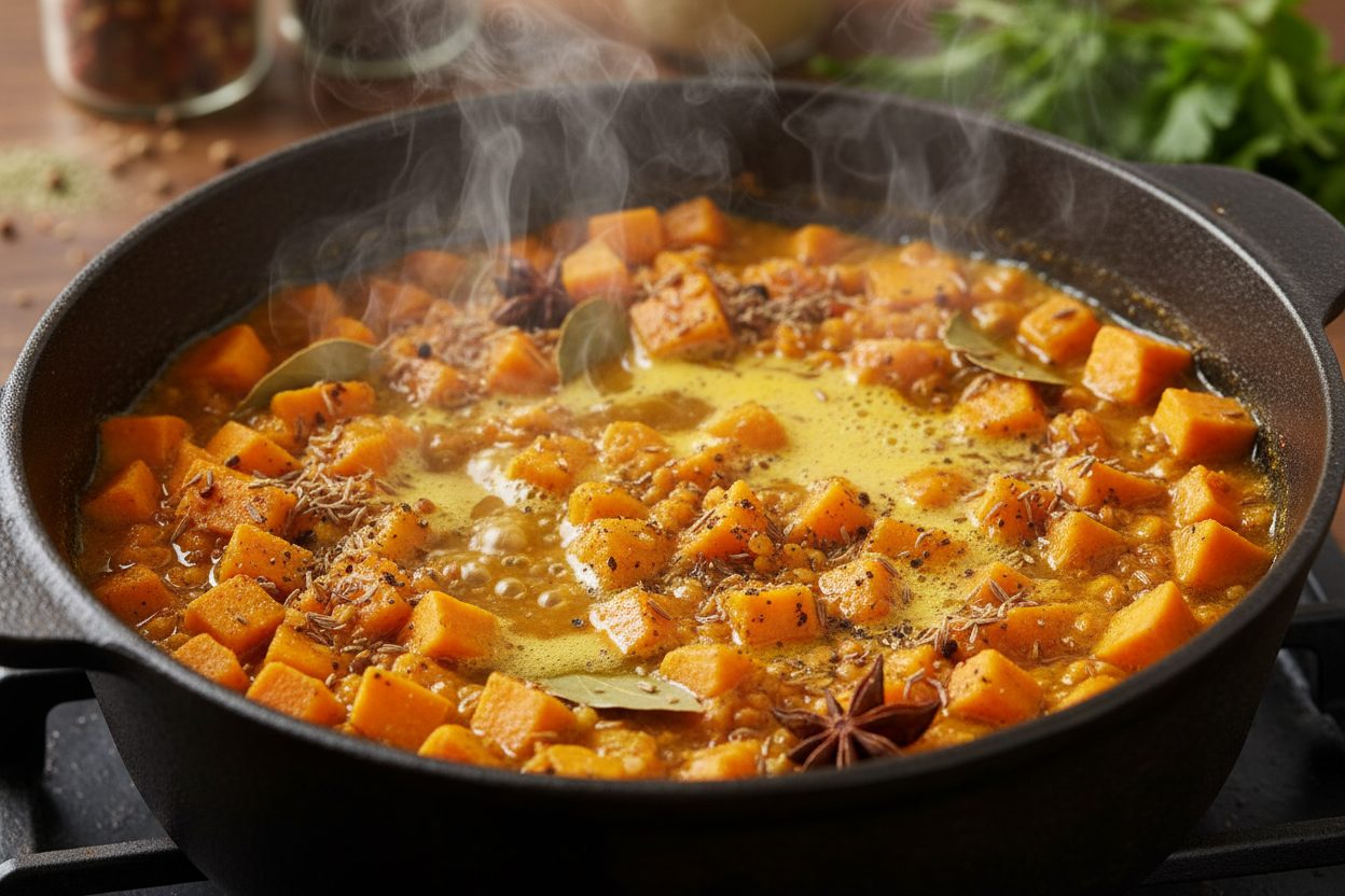 Easy Red Lentil Dahl Recipe (30 Minutes) 2 Easy 30-Minute Red Lentil Dahl preparation step 1