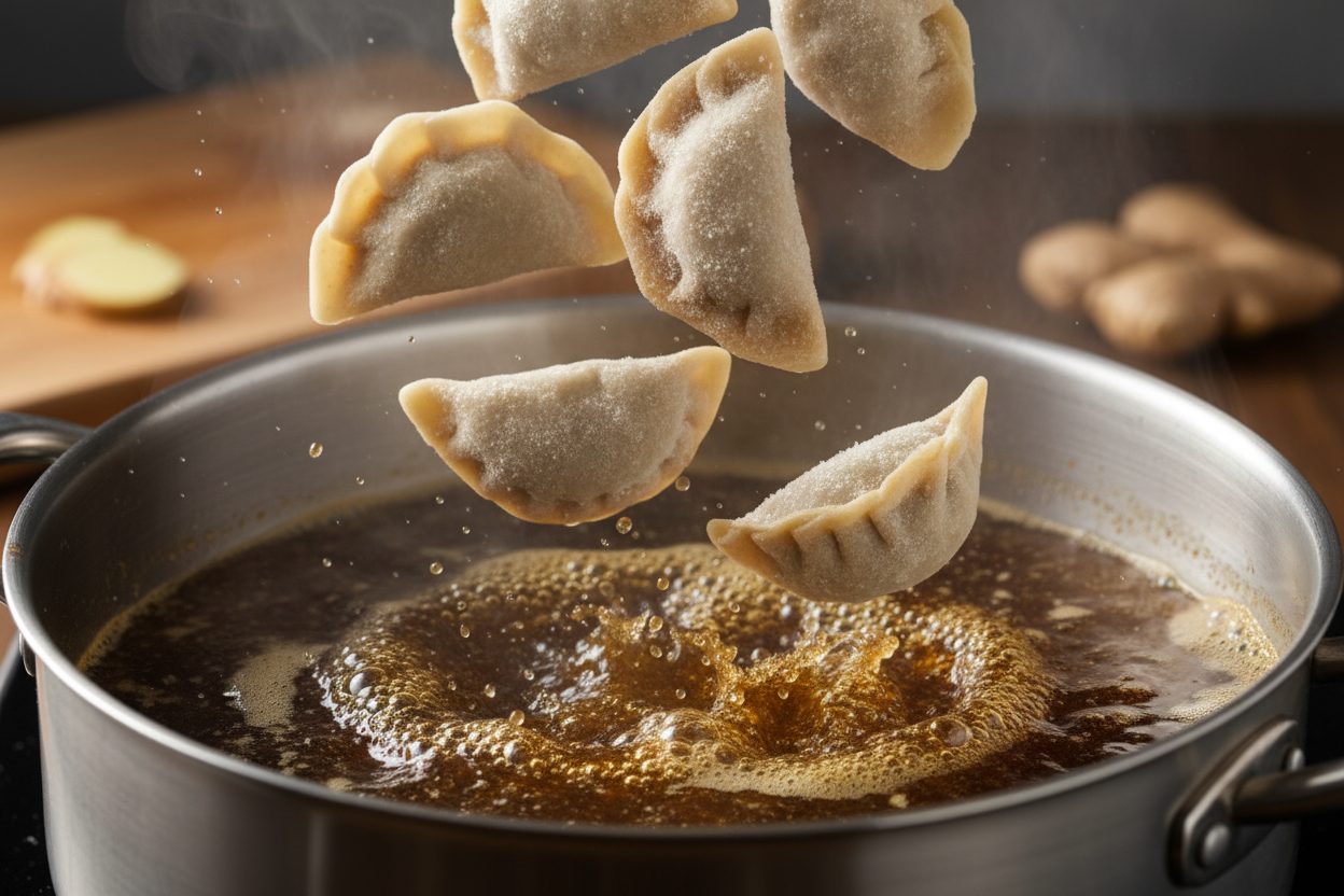 Easy Asian Potsticker Soup preparation step 2