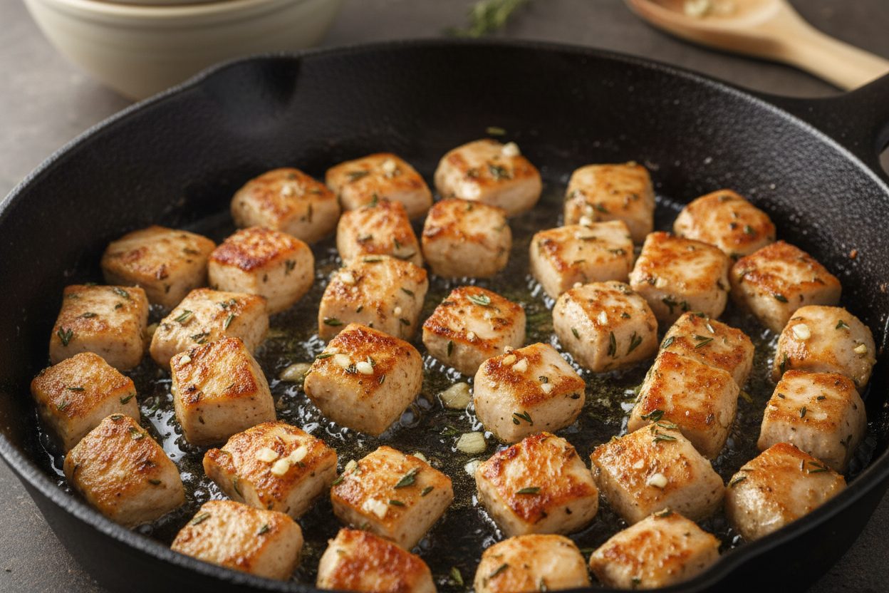 Easy Autumn Chicken Tortellini with Butternut Squash & Brussels Sprouts preparation step 2
