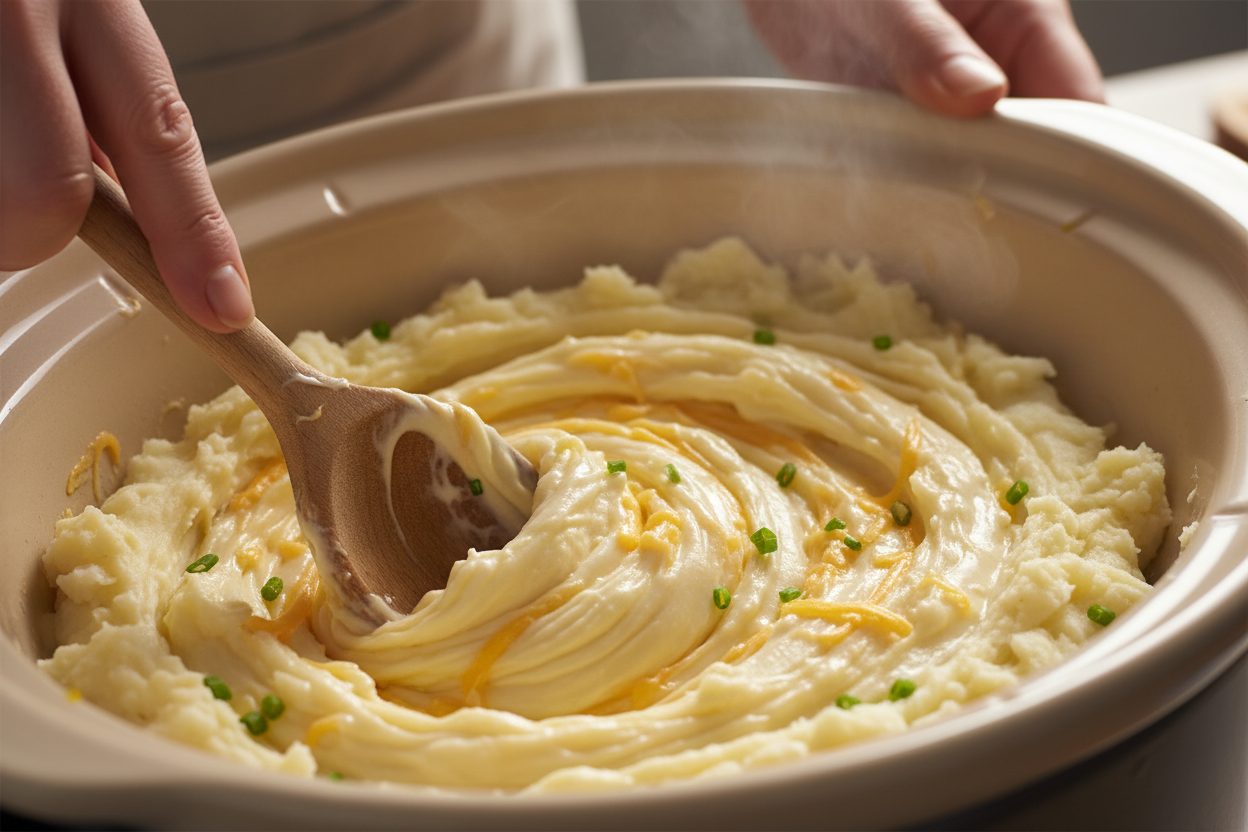 Easy Crockpot Potato Soup Recipe preparation step 2