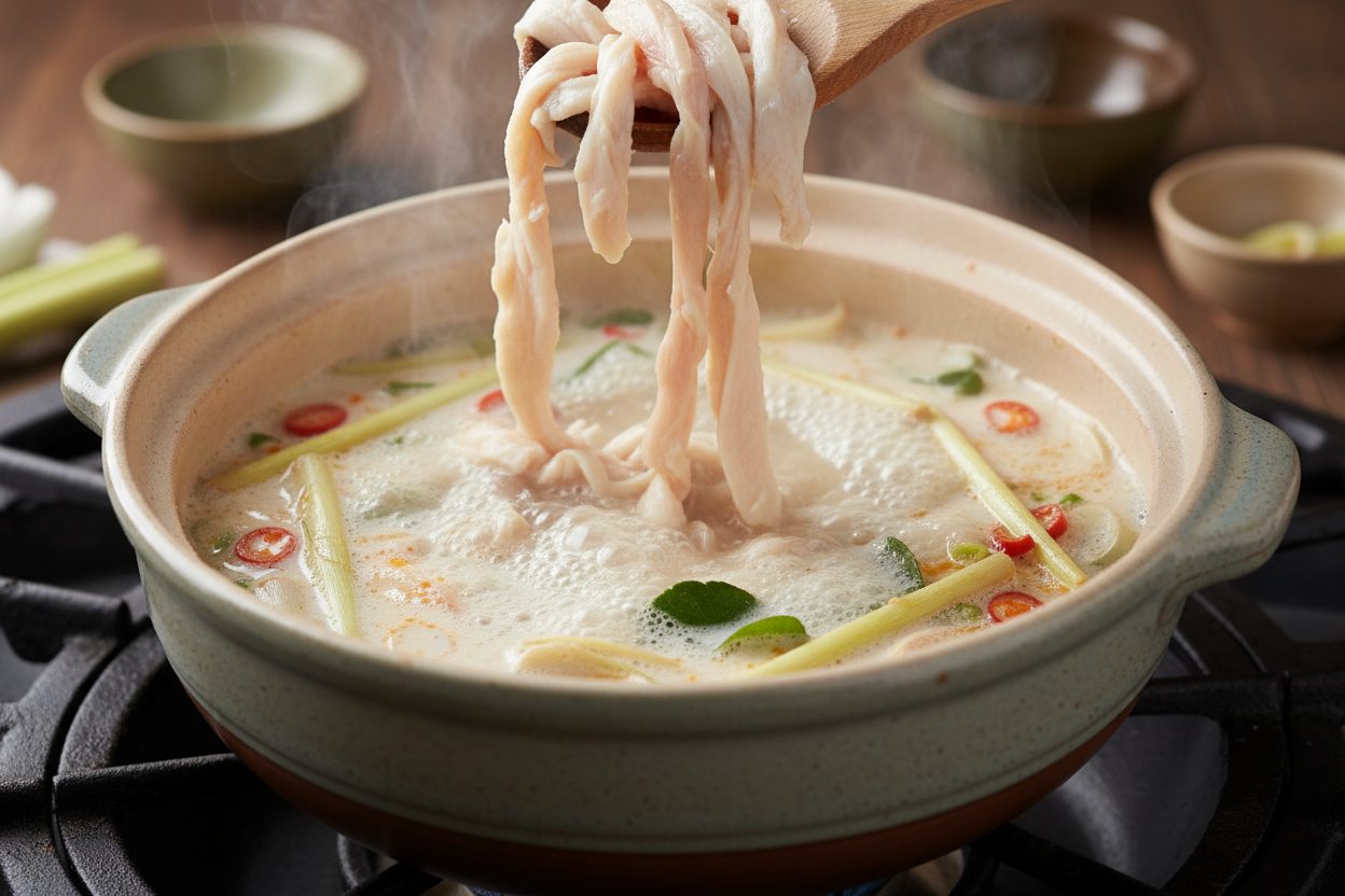 Easy Thai Chicken Soup preparation step 2