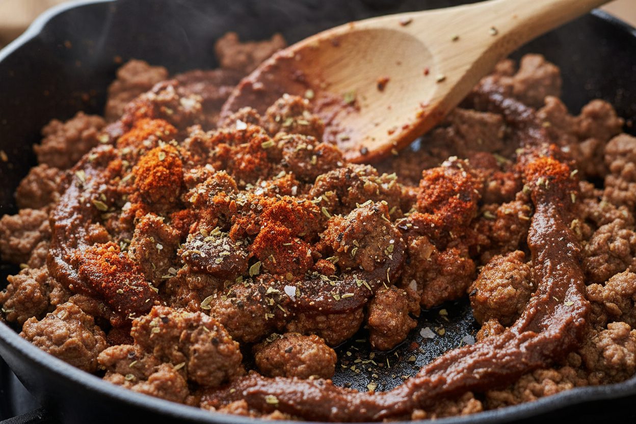 Classic Beef Tacos Recipe: Easy & Flavorful Ground Beef 3 Flavorful Classic Beef Tacos Recipe preparation step 2