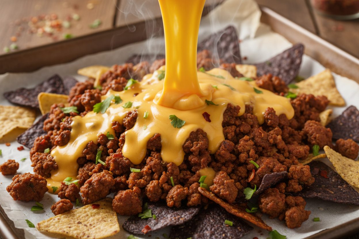 Spooky Halloween Nachos: The Ultimate Party Platter Recipe 3 Halloween Nachos preparation step 2