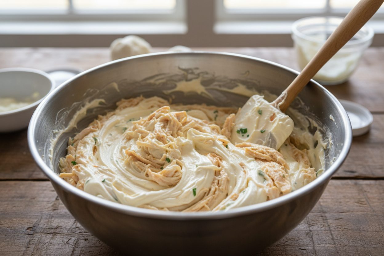 Jalapeno Popper Chicken Salad preparation step 1