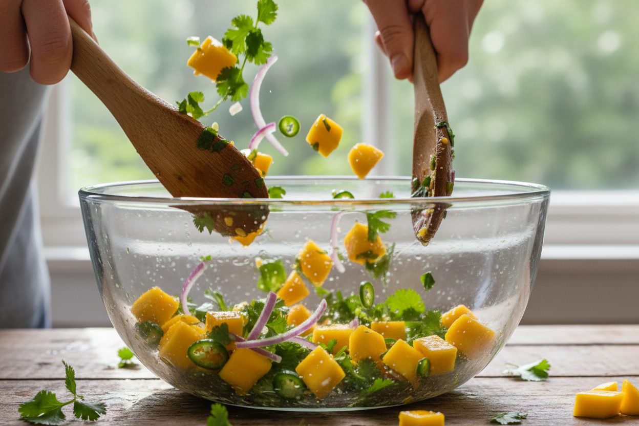 Mango Salsa Recipe With Lime And Cilantro preparation step 2