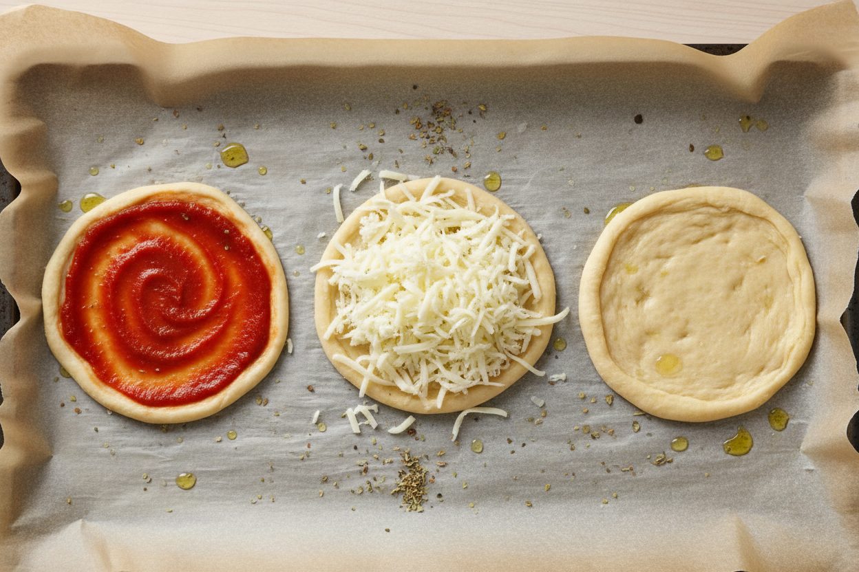 Delicious Soccer Ball Mini Pizzas for Birthday Parties 3 Mini Pizzas De Futebol Para Festa De Aniversario preparation step 2
