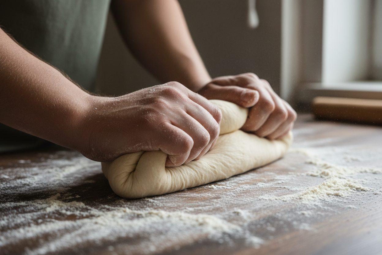 Pull Apart Garlic Bread preparation step 1