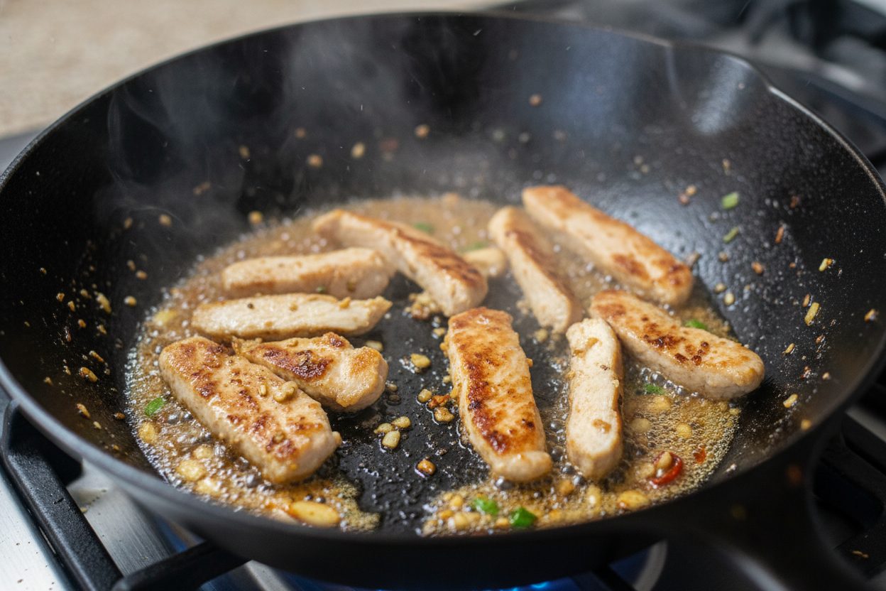 Easy Chicken Stir Fry Recipe (Ready in 20 Minutes) 2 Quick Chicken Stir Fry with Broccoli and Bell Peppers preparation step 1