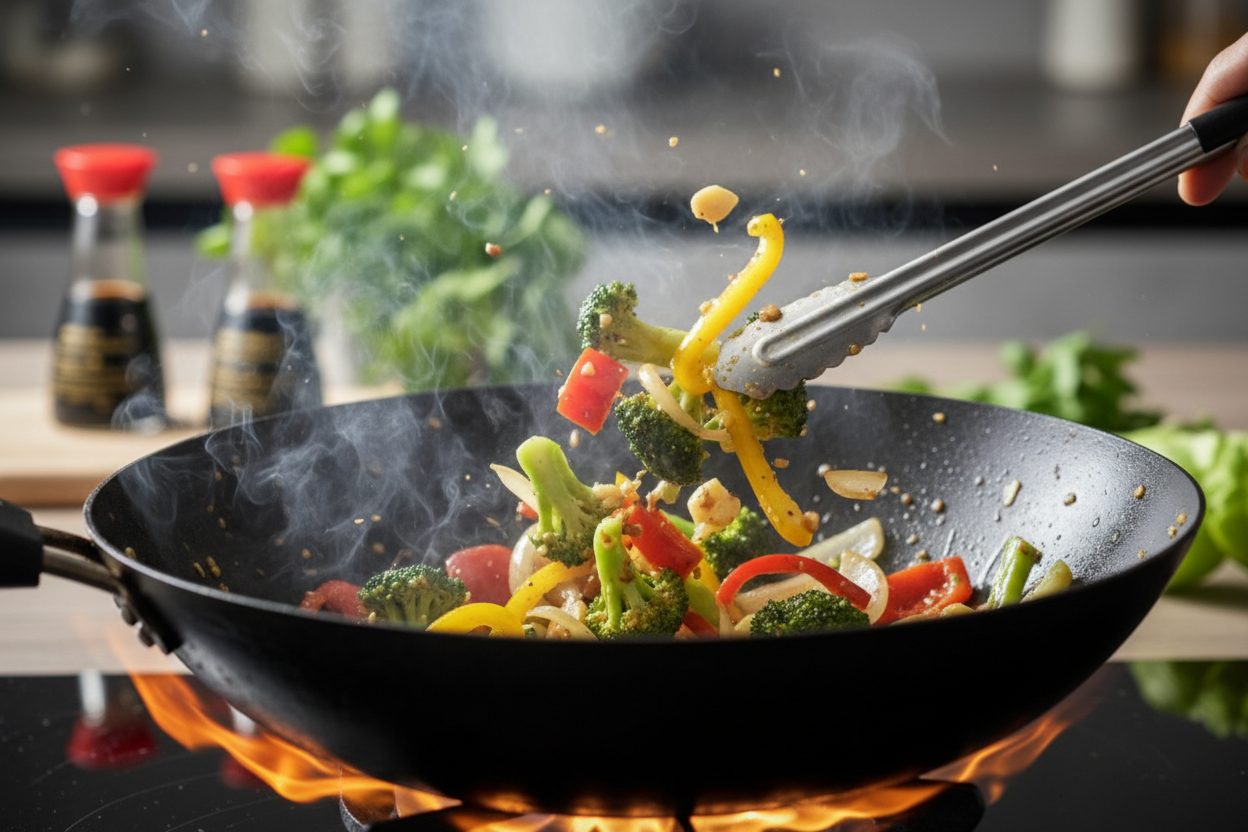 Easy Chicken Stir Fry Recipe (Ready in 20 Minutes) 3 Quick Chicken Stir Fry with Broccoli and Bell Peppers preparation step 2