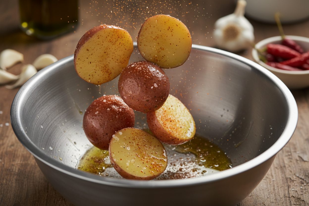 Spooky Roasted Skull Spuds: A Creepy Adult Party Appetizer 3 Spooky Halloween Skull Potatoes preparation step 2