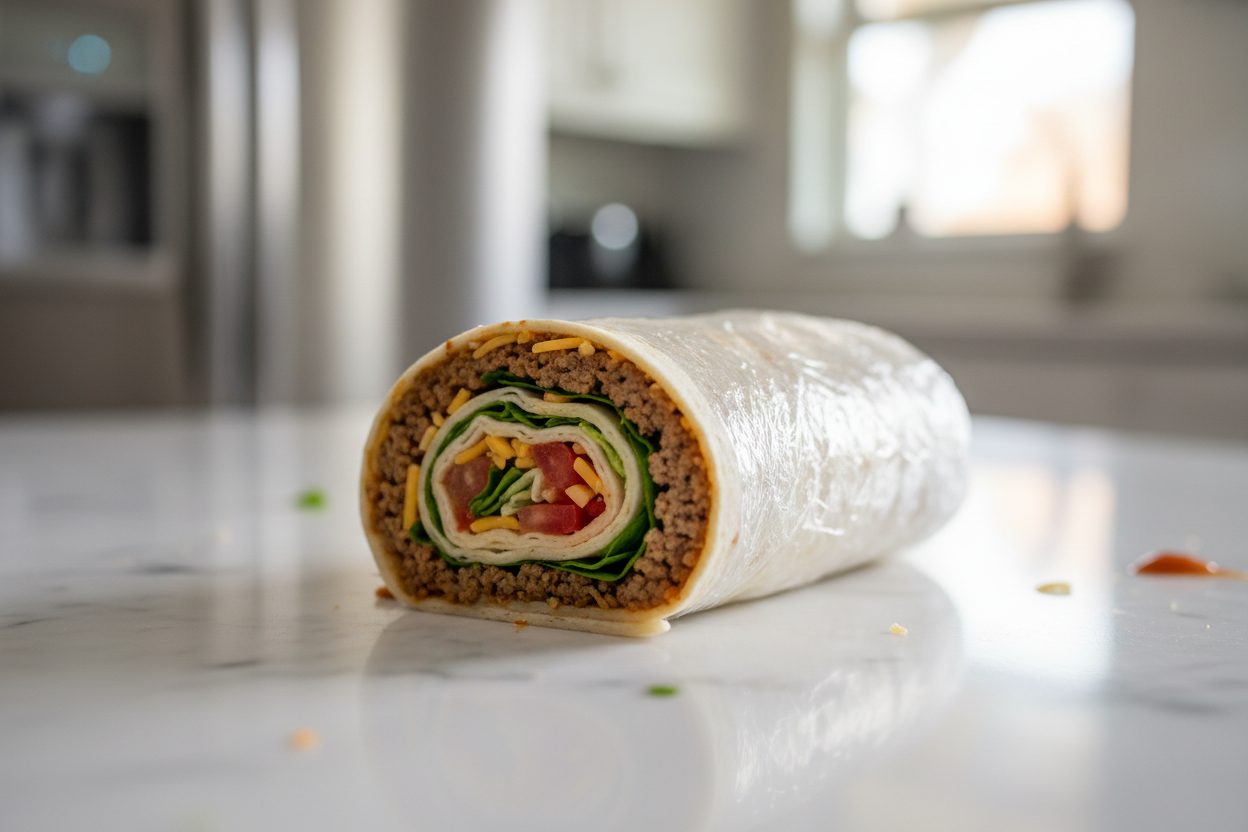 Taco Tortilla Roll Ups preparation step 2