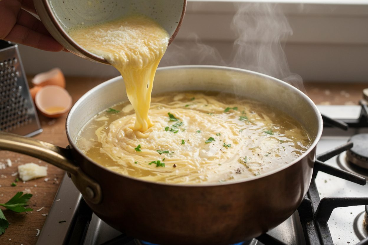 The Ultimate Soothing Pastina Soup (Nonna's Cold Remedy) 2 The Best Easy Italian Penicillin Soup with Egg and Pastina preparation step 1