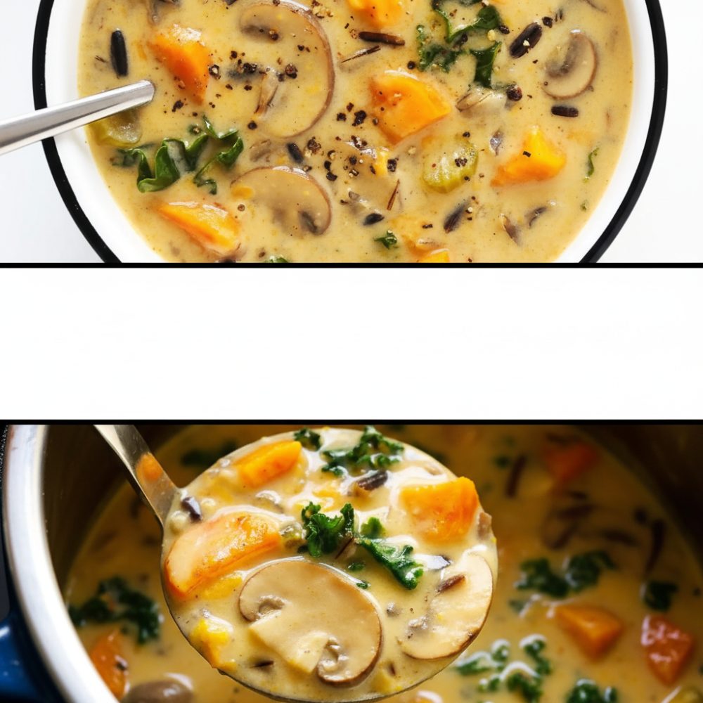 Cozy Fall Harvest Wild Rice Stew (Vegetarian & Vegan)